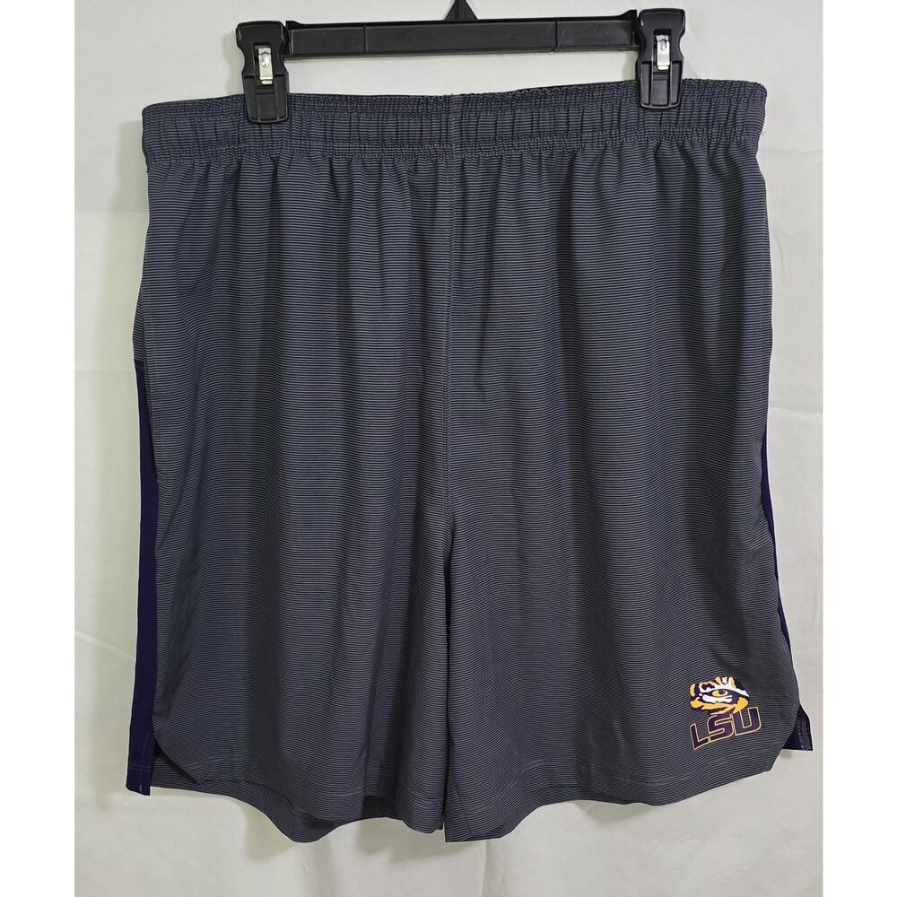 Rivalry Threads LSU Tigers Men's Athletic Shorts XL Gray Purple Drawstring Logo